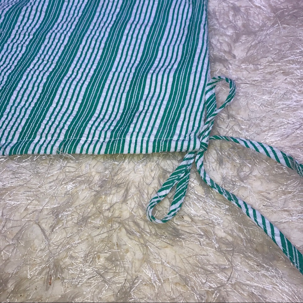 Universal Thread Striped Drawstring Seersucker Top - Picture 2 of 4